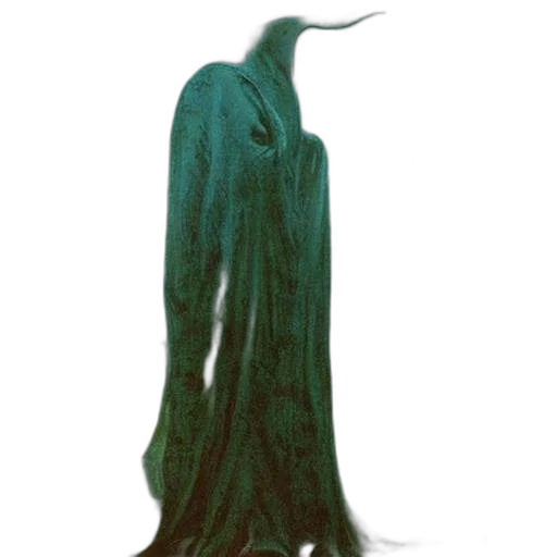 dress, creature, mask, staff transparent PNG cut-out