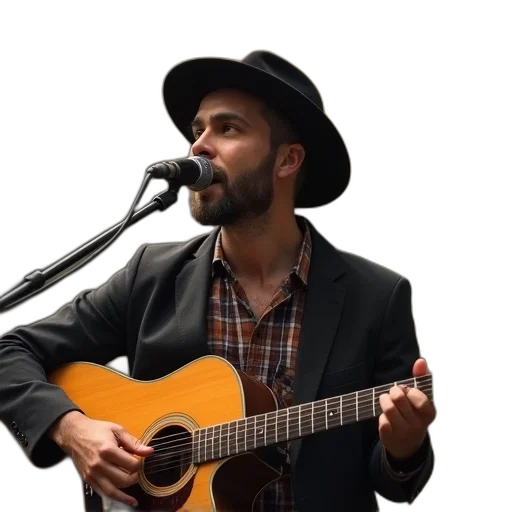 hat, jacket, man, sings transparent PNG cut-out