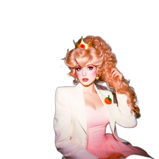 crown, dress, jacket, hair transparent PNG cut-out