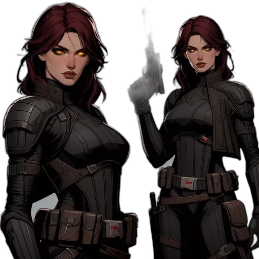 concept art, comic book art, cyberpunk, fantasy art transparent PNG cut-out