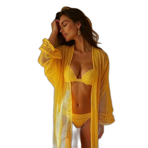 jacket, dress, staff, golden transparent PNG cut-out