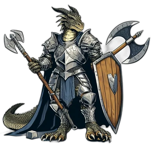 dragon, sword, staff, fantasy art transparent PNG cut-out