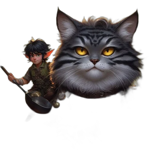 dragon, staff, creature, animal transparent PNG cut-out
