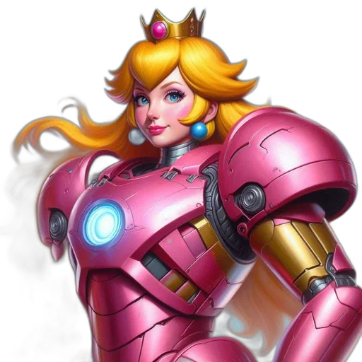 robot, crown, weapon, concept art transparent PNG cut-out