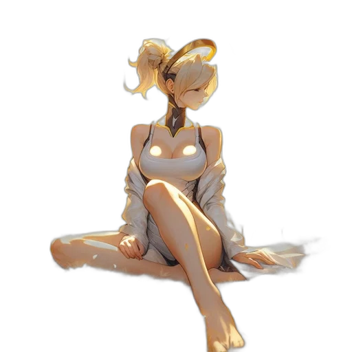 dress, robot, staff, crown transparent PNG cut-out