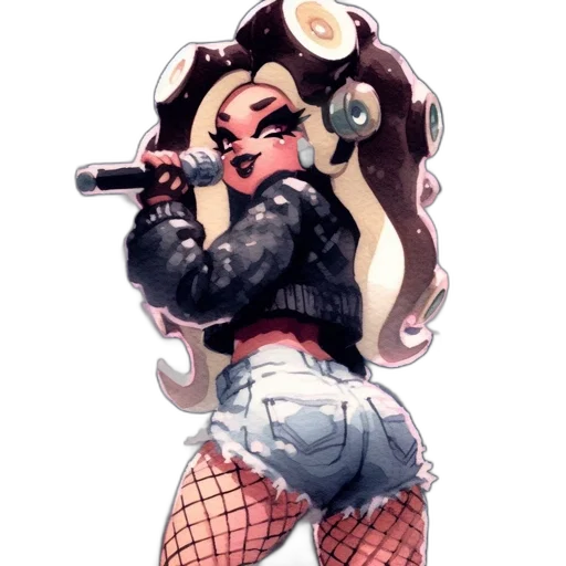 jacket, weapon, watercolor, concept art transparent PNG cut-out