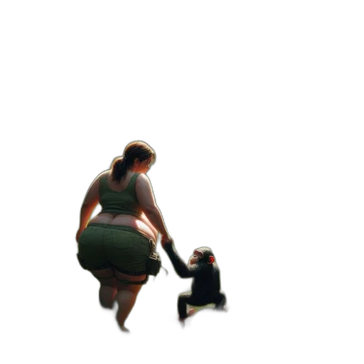 animal, creature, staff, dress transparent PNG cut-out