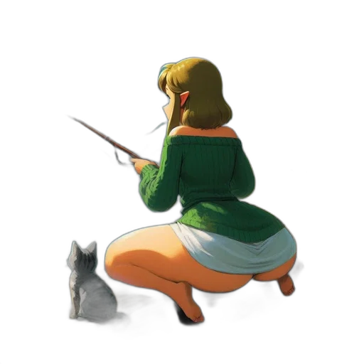 staff, dress, weapon, animal transparent PNG cut-out