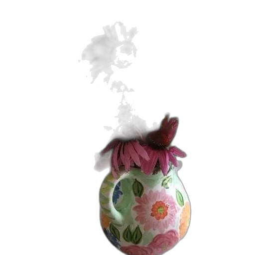 bottle, flower, crown, mask transparent PNG cut-out