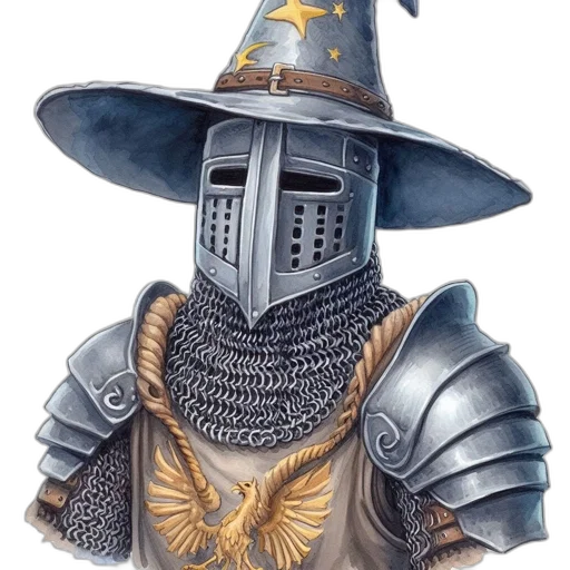 staff, hat, mask, sword transparent PNG cut-out