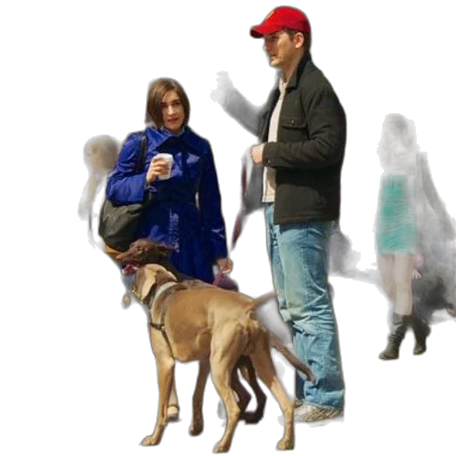 jacket, staff, animal, umbrella transparent PNG cut-out