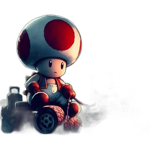 robot, car, concept art, 3d render transparent PNG cut-out