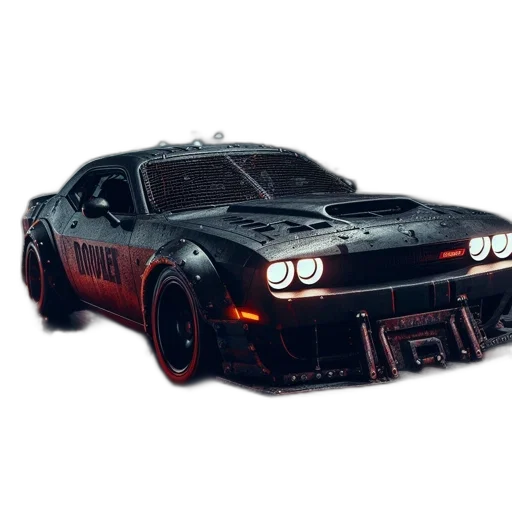 car, weapon, concept art, photorealistic transparent PNG cut-out