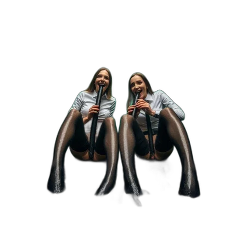 hair, shoes, concept art, 3d render transparent PNG cut-out