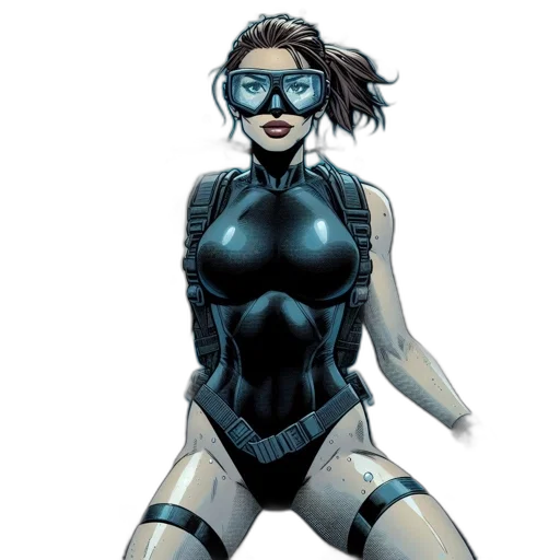robot, comic book art, concept art, cyberpunk transparent PNG cut-out