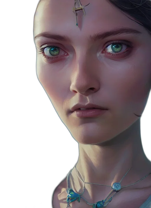 face, robot, jewelry, creature transparent PNG cut-out