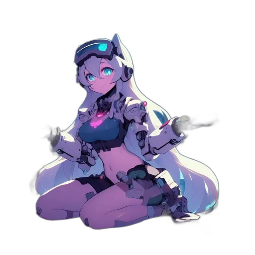 robot, staff, weapon, dragon transparent PNG cut-out