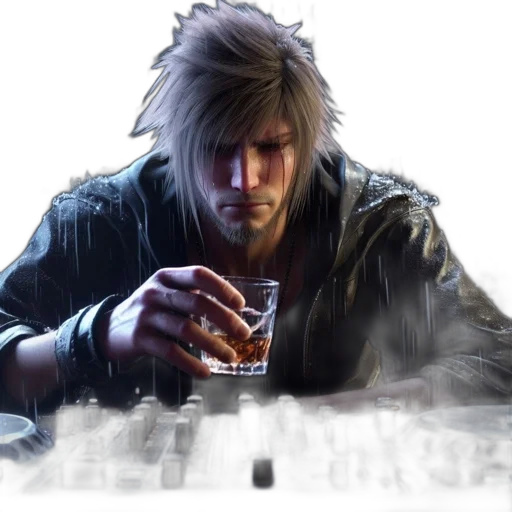 concept art, cyberpunk, fantasy art, man transparent PNG cut-out