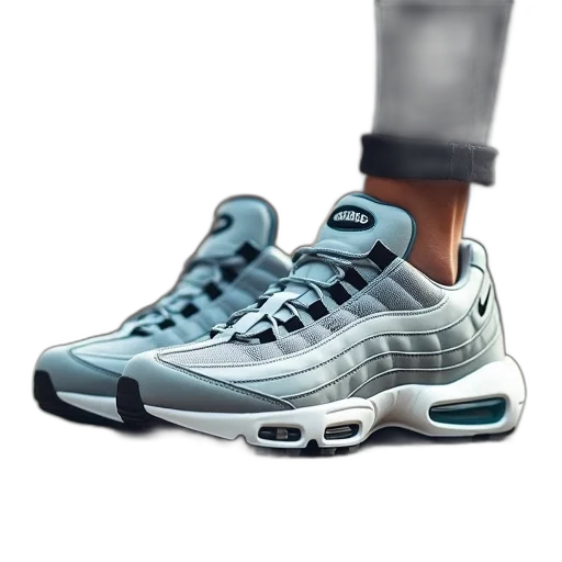 shoes, vaporwave, 3d render, photorealistic transparent PNG cut-out