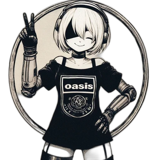 jacket, robot, mask, weapon transparent PNG cut-out