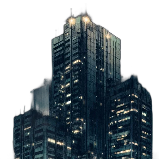 building, robot, jacket, face transparent PNG cut-out