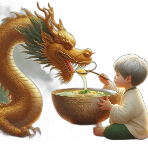 dragon, food, fantasy art, concept art transparent PNG cut-out