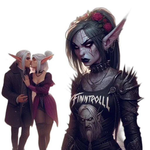 creature, fantasy art, concept art, comic book art transparent PNG cut-out
