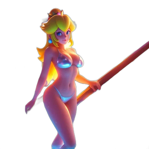 staff, weapon, sword, 3d render transparent PNG cut-out
