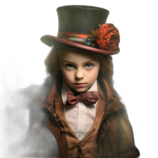 hat, face, staff, photorealistic transparent PNG cut-out