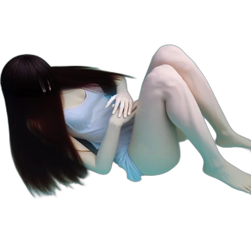 mask, dress, robot, hair transparent PNG cut-out