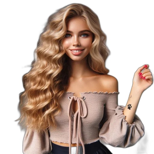 hair, jewelry, dress, jacket transparent PNG cut-out