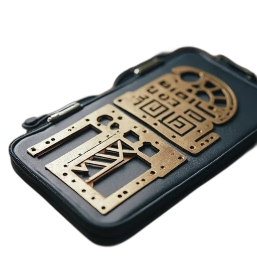 jewelry, robot, 3d render, handheld transparent PNG cut-out
