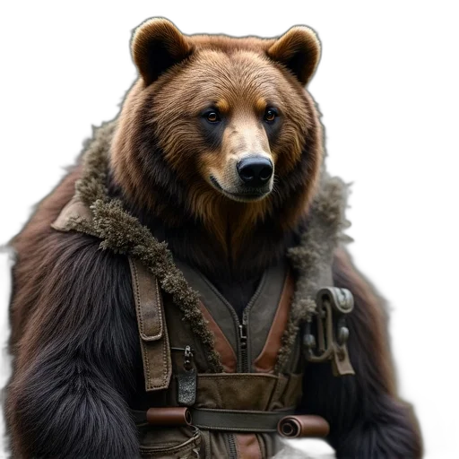 animal, jacket, weapon, staff transparent PNG cut-out