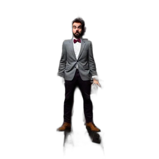 jacket, staff, umbrella, shoes transparent PNG cut-out