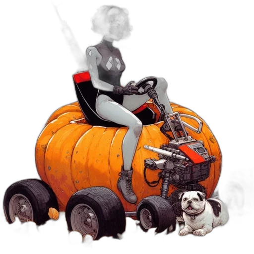 robot, car, concept art, fantasy art transparent PNG cut-out