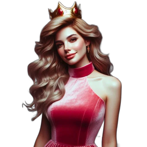 crown, dress, jewelry, fantasy art transparent PNG cut-out