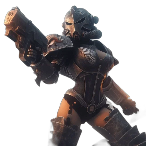 robot, weapon, sword, staff transparent PNG cut-out