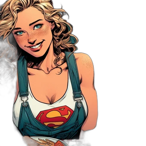 comic book art, concept art, cartoon, fantasy art transparent PNG cut-out