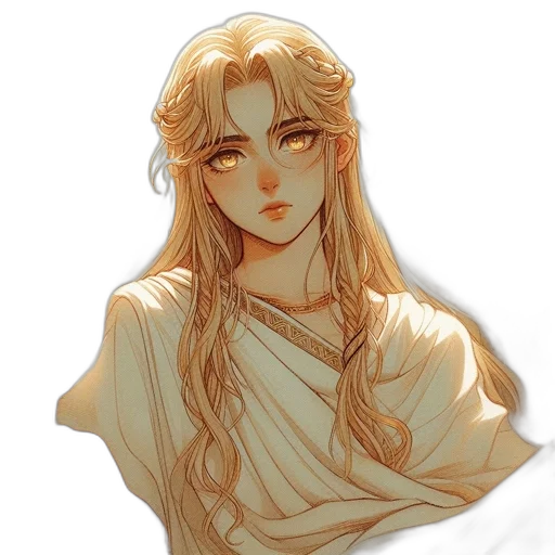 staff, face, fantasy art, watercolor transparent PNG cut-out