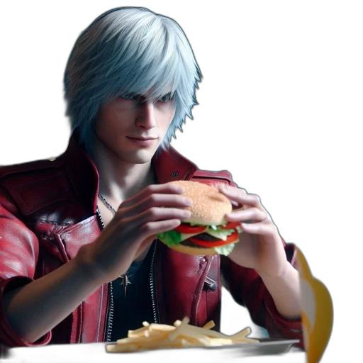 food, jacket, weapon, face transparent PNG cut-out