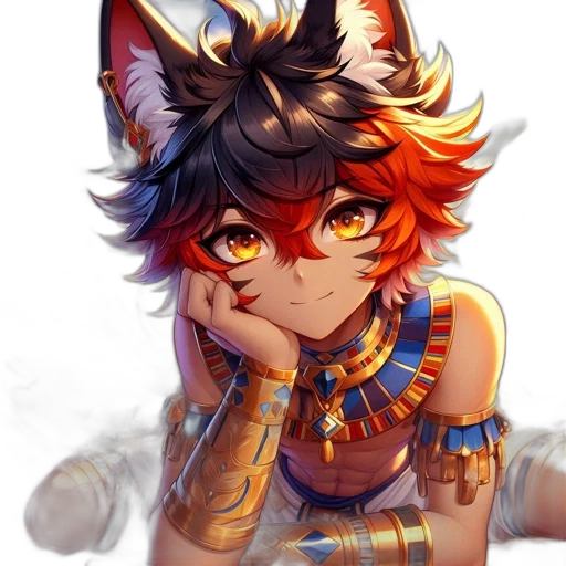 staff, mask, jewelry, fantasy art transparent PNG cut-out