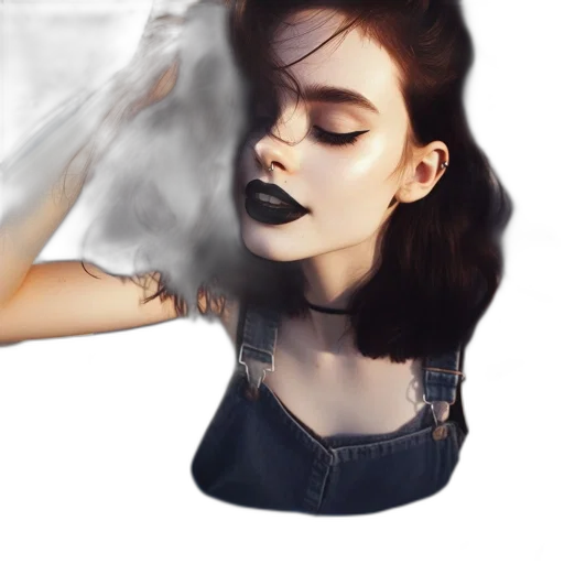 mask, face, dress, hair transparent PNG cut-out