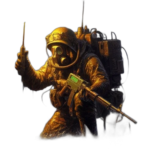 staff, weapon, robot, jacket transparent PNG cut-out