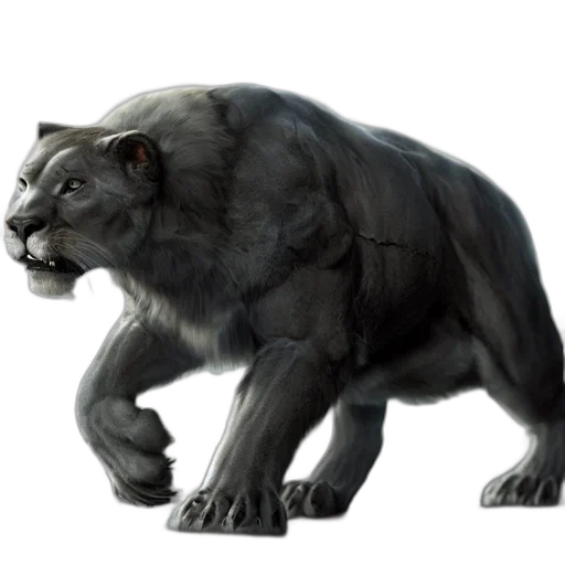 animal, creature, concept art, 3d render transparent PNG cut-out