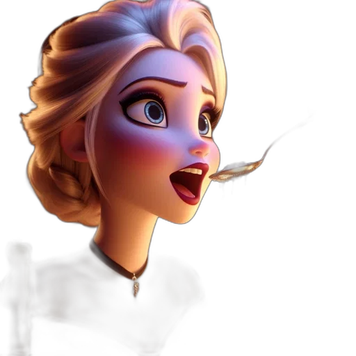 staff, face, concept art, 3d render transparent PNG cut-out