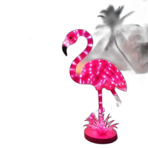 animal, creature, vaporwave, 3d render transparent PNG cut-out