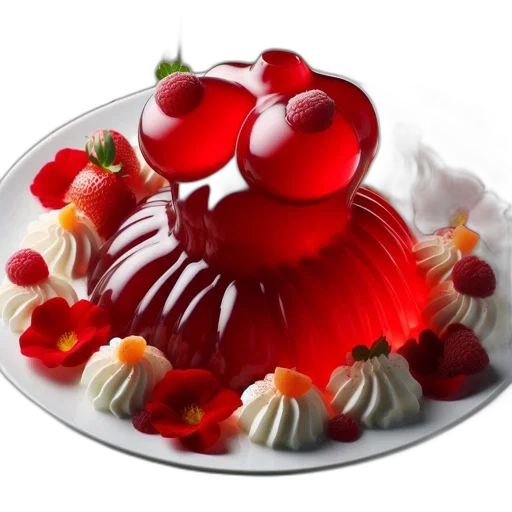 food, crown, 3d render, photorealistic transparent PNG cut-out