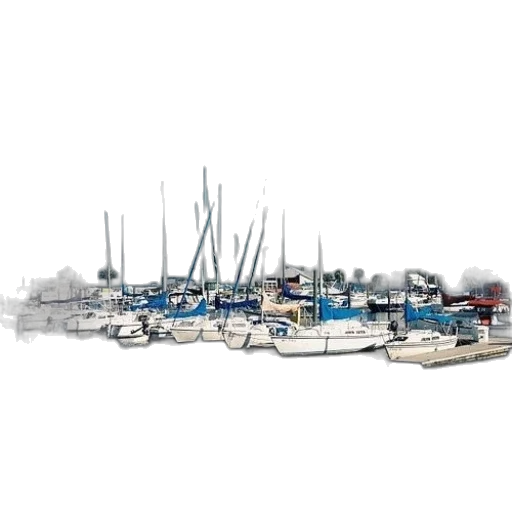 3d render, photorealistic, serene, marina transparent PNG cut-out