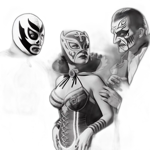 mask, comic book art, concept art, pencil sketch transparent PNG cut-out