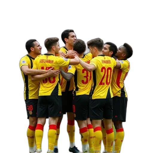 staff, fire, watford, players transparent PNG cut-out
